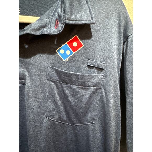Domino's Gear Pizza Pocket Polo Shirt men’s medium - Picture 2 of 6